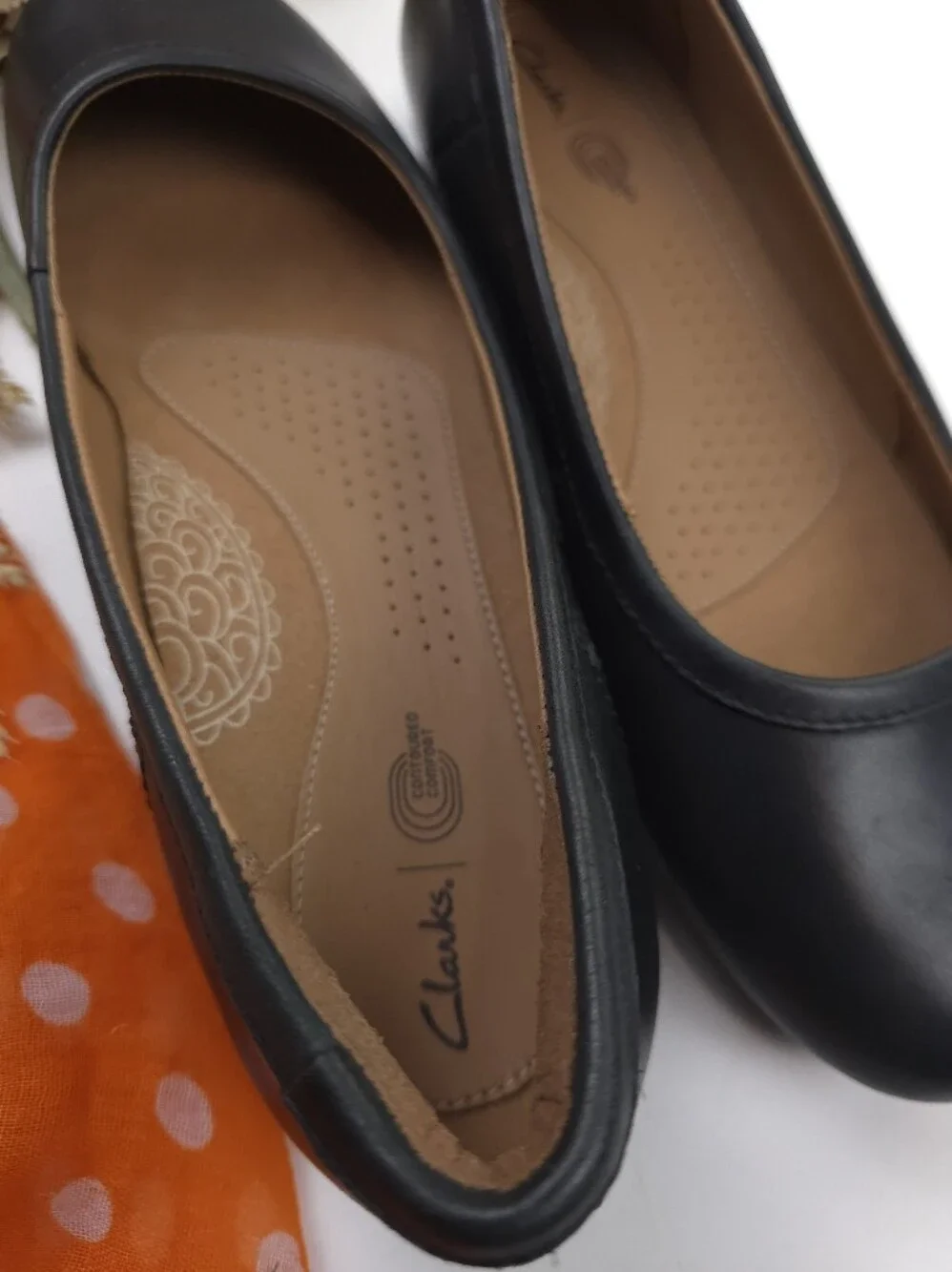 Clarks Women’s Black Comfort Ballet Flat Sz 7½